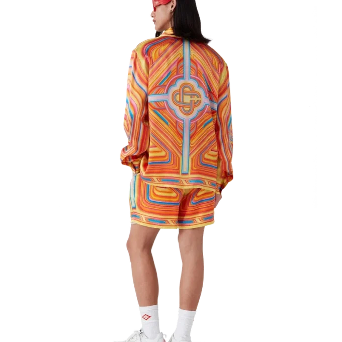 Camicia in seta a maniche lunghe Low Rider Camicia in seta a maniche lunghe Low Rider