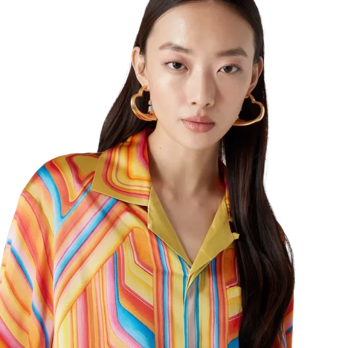 Camicia in seta a maniche lunghe Low Rider Camicia in seta a maniche lunghe Low Rider