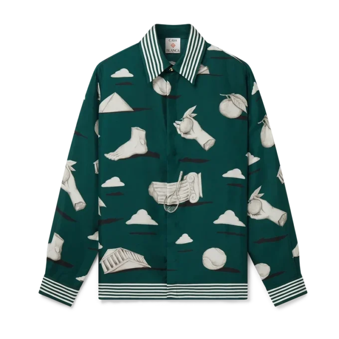 Camicia in seta a maniche lunghe Metaphysical