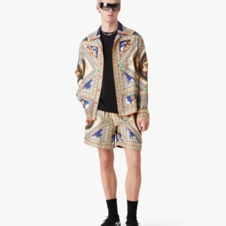 Camicia in seta a maniche lunghe Plafond Orne De Musique