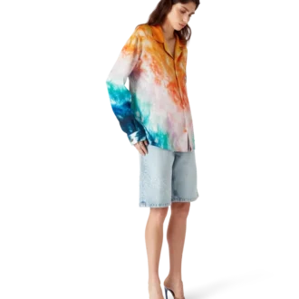 Camicia in seta a maniche lunghe Surf Trip | Casablanca Paris