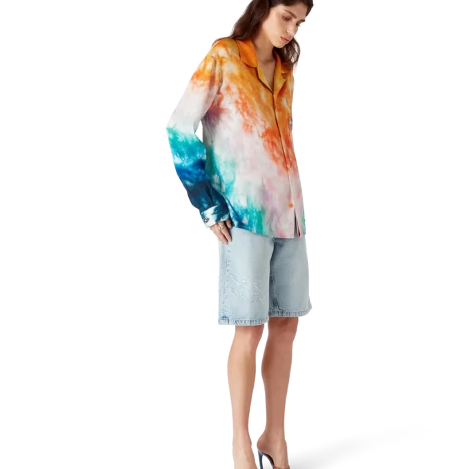 Camicia in seta a maniche lunghe Surf Trip | Casablanca Paris Camicia in seta a maniche lunghe Surf Trip | Casablanca Paris