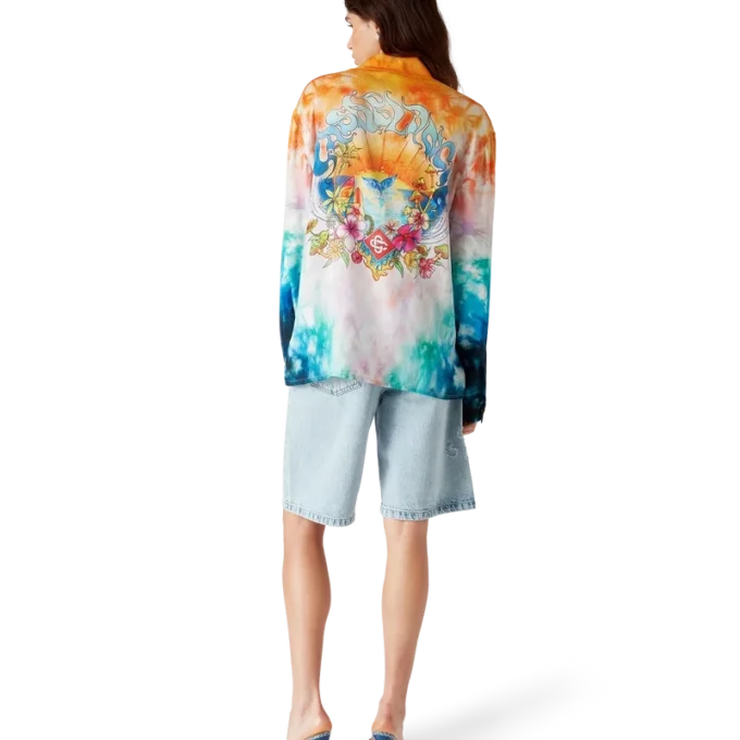 Camicia in seta a maniche lunghe Surf Trip | Casablanca Paris Camicia in seta a maniche lunghe Surf Trip | Casablanca Paris