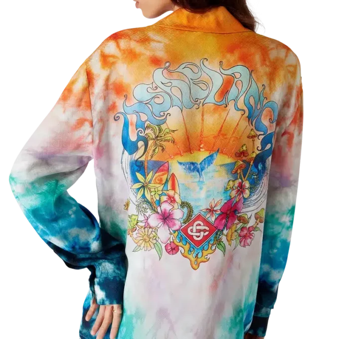 Camicia in seta a maniche lunghe Surf Trip | Casablanca Paris Camicia in seta a maniche lunghe Surf Trip | Casablanca Paris