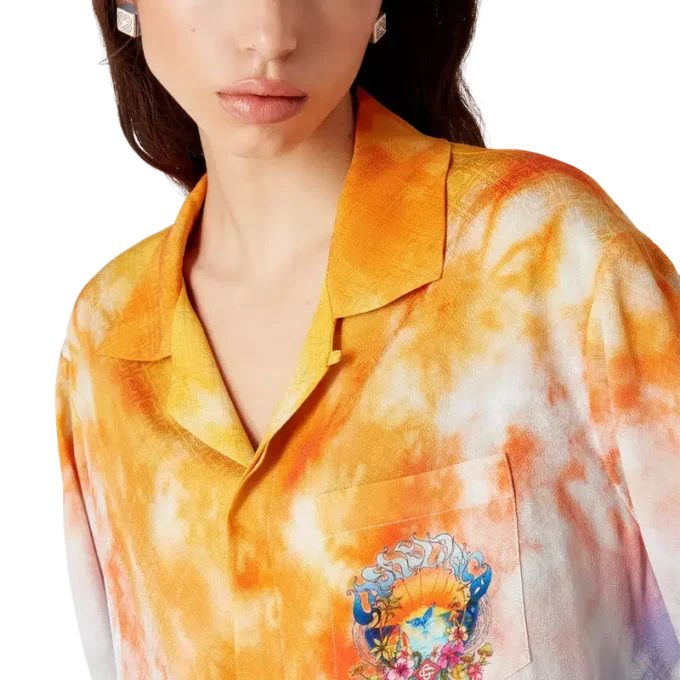 Camicia in seta a maniche lunghe Surf Trip | Casablanca Paris Camicia in seta a maniche lunghe Surf Trip | Casablanca Paris