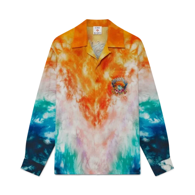 Camicia in seta a maniche lunghe Surf Trip | Casablanca Paris Camicia in seta a maniche lunghe Surf Trip | Casablanca Paris