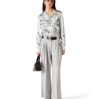 Camicia in seta a maniche lunghe Tattoo