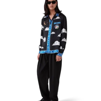 Camicia in seta a maniche lunghe The Four Elements