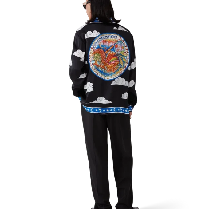 Camicia in seta a maniche lunghe The Four Elements Camicia in seta a maniche lunghe The Four Elements