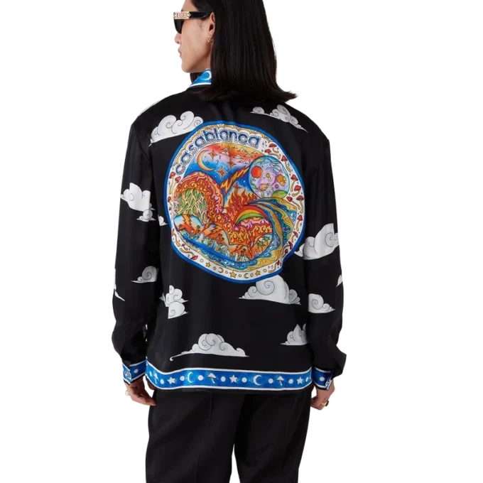 Camicia in seta a maniche lunghe The Four Elements Camicia in seta a maniche lunghe The Four Elements