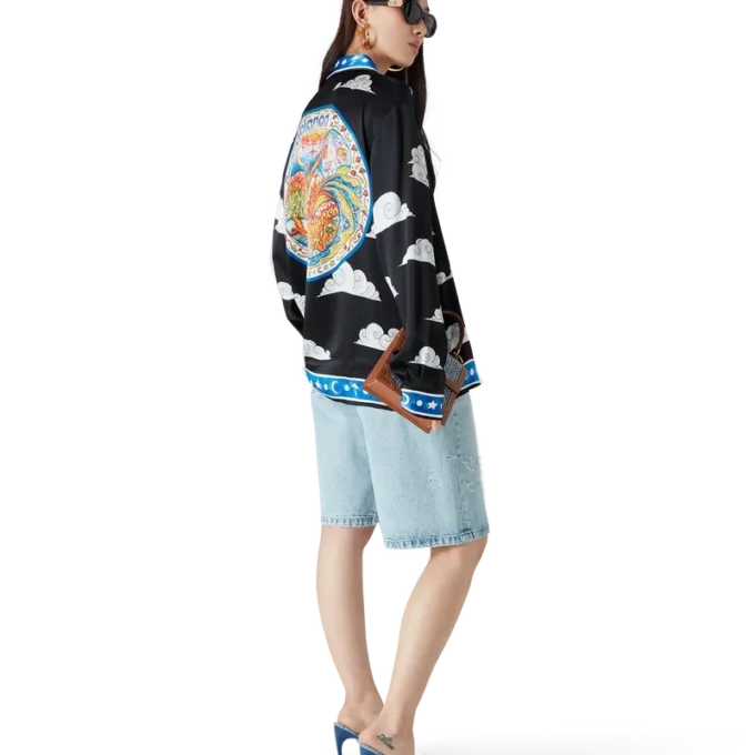 Camicia in seta a maniche lunghe The Four Elements Camicia in seta a maniche lunghe The Four Elements