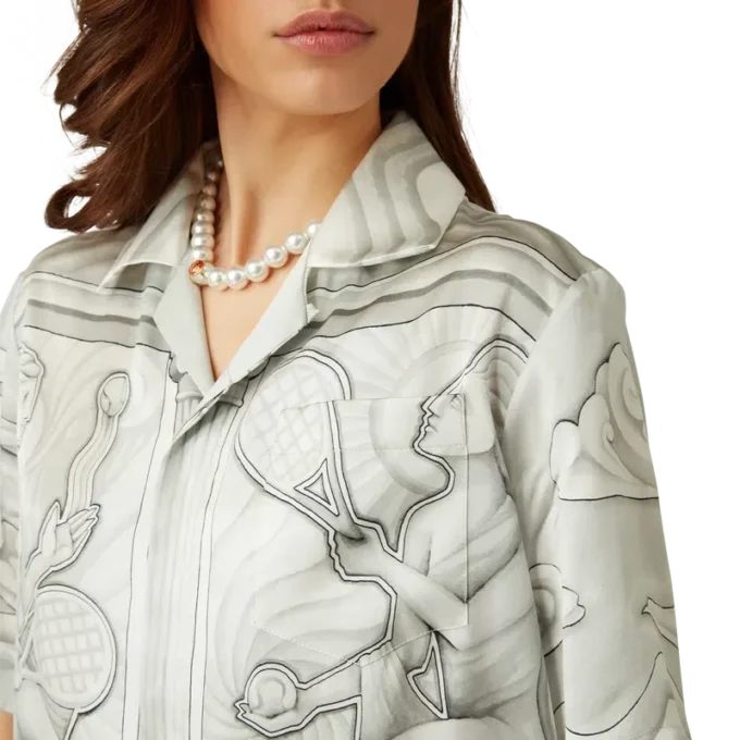 Camicia in seta Sacred Stone