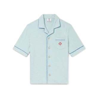 Camicie a maniche corte in spugna Monogram in pantaloncini