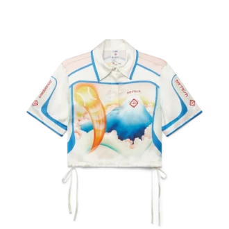 Camicie corte in seta con pantaloncini Fuji Dream