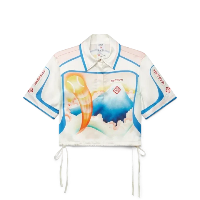 Camicie corte in seta con pantaloncini Fuji Dream