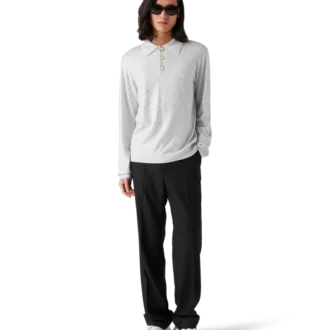 Camicie in maglia con monogramma in cristallo