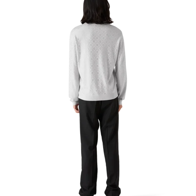 Camicie in maglia con monogramma in cristallo