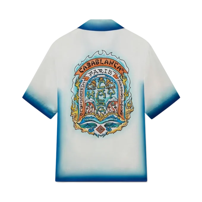 Camicie in seta a maniche corte per pantaloncini Casa Way Skate