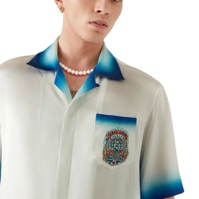 Camicie in seta a maniche corte per pantaloncini Casa Way Skate