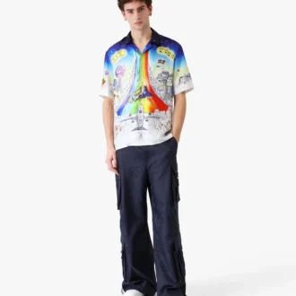 Camicie in seta a maniche corte Solid Grooves