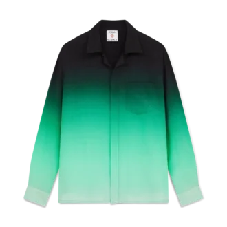 Camicie in seta a maniche lunghe con jacquard Gradient Ping Pong