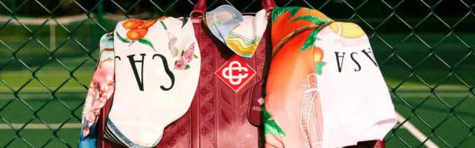 Camicia in seta a maniche lunghe Tennis Club