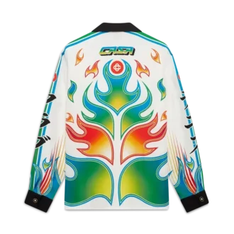 Camicie in twill di seta a maniche lunghe Flame Laurel