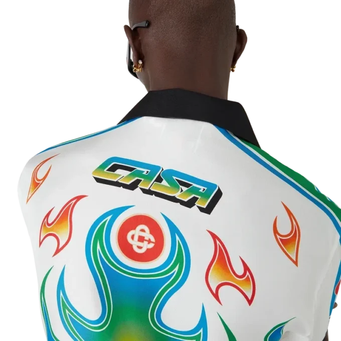 Camicie in twill di seta a maniche lunghe Flame Laurel