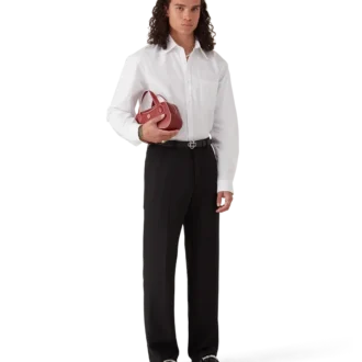 Camicie Oxford in cotone jacquard con monogramma