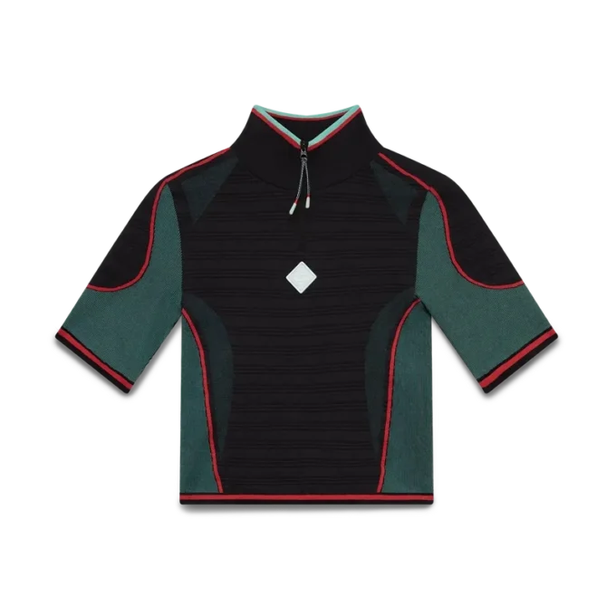 Camicie senza cuciture con mezza zip