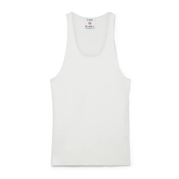 Canotta a costine bouclé Canotta a costine bouclé