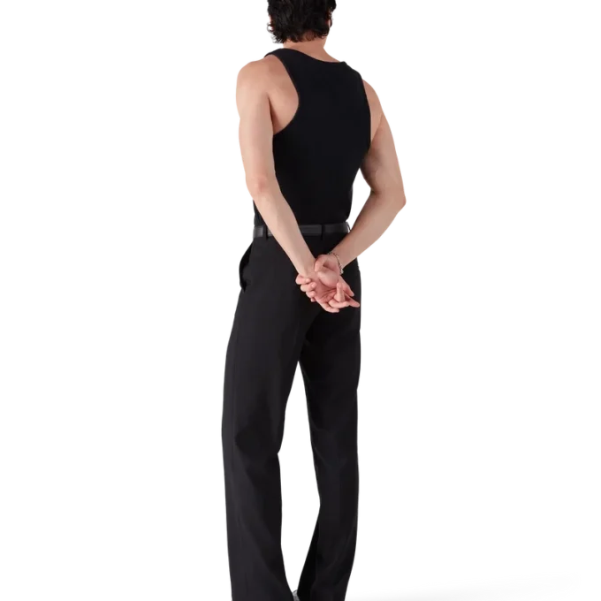 Canotta a costine sbiadita