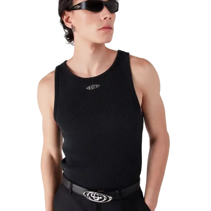 Canotta a costine sbiadita