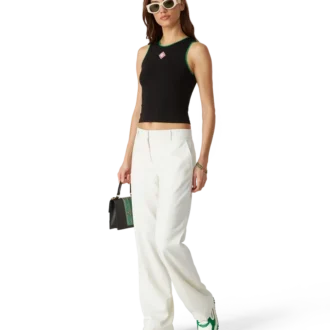 Canotta con logo a forma di diamante