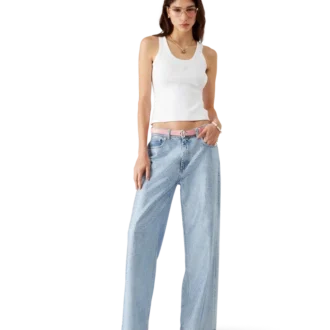 Canotta in jersey a costine