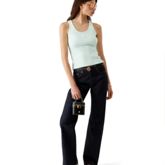 Canotta in jersey a costine