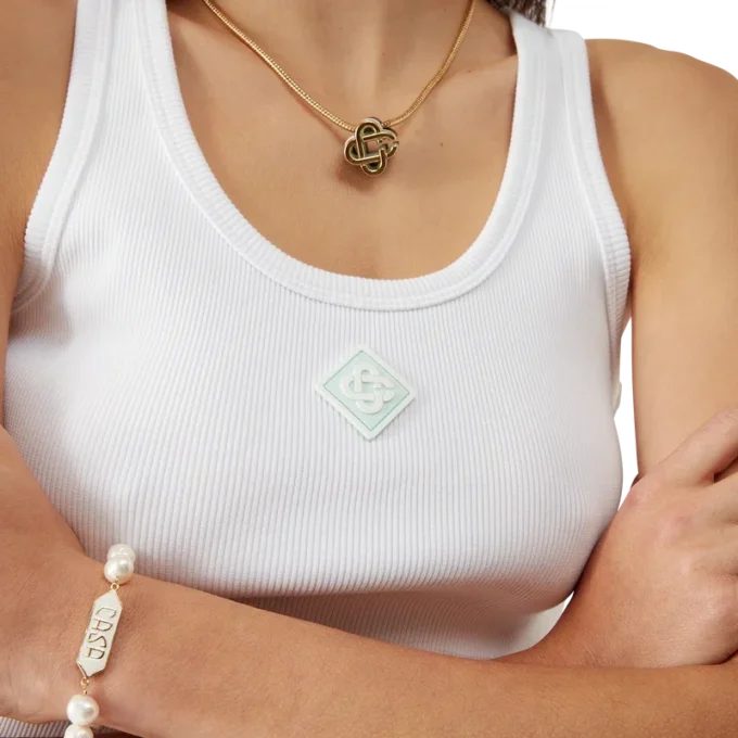 Canotta in jersey a costine