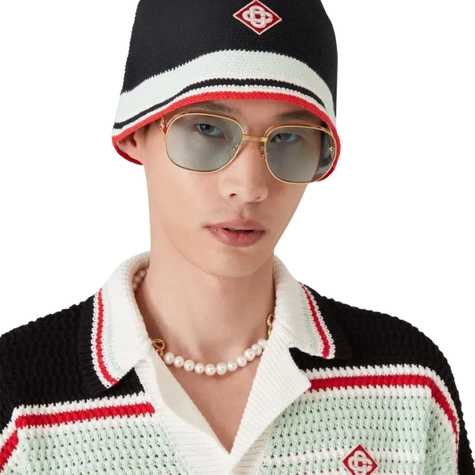 Cappello all’uncinetto a righe