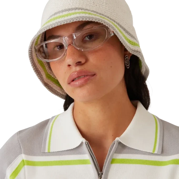 Cappello all’uncinetto a righe