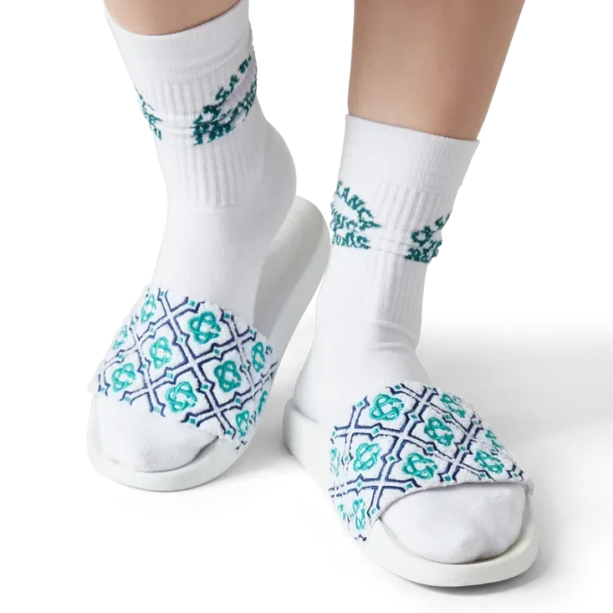 Ciabatte da donna in spugna con monogramma