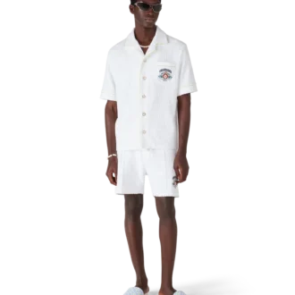 Ciabatte da piscina Monogram bianche da uomo