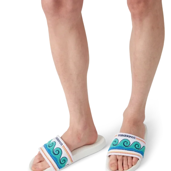 Ciabatte da uomo in spugna Greco Wave