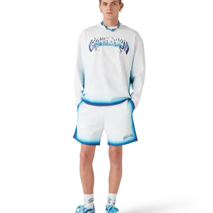 Collana annodata blu