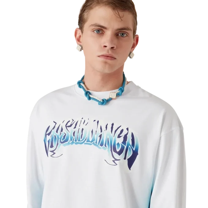 Collana annodata blu