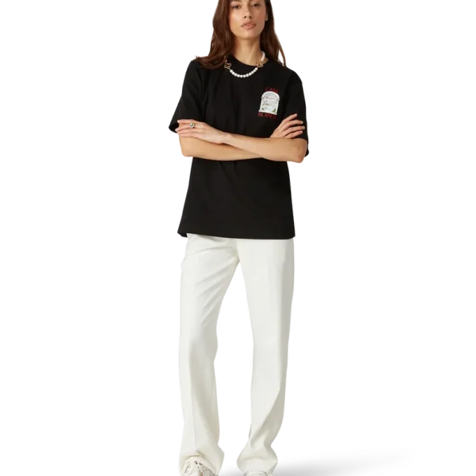 Collana con logo a perla media