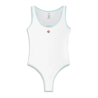 Costume da bagno con monogramma jacquard