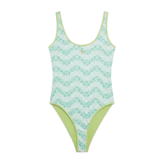 Costume da bagno con monogramma ondulato