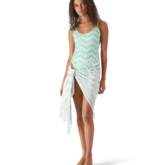 Costume da bagno con monogramma ondulato