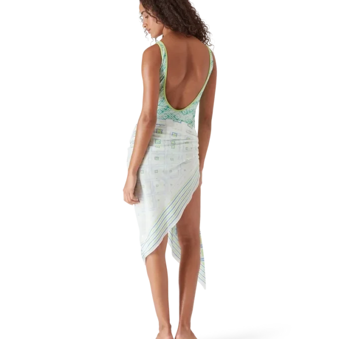 Costume da bagno con monogramma ondulato