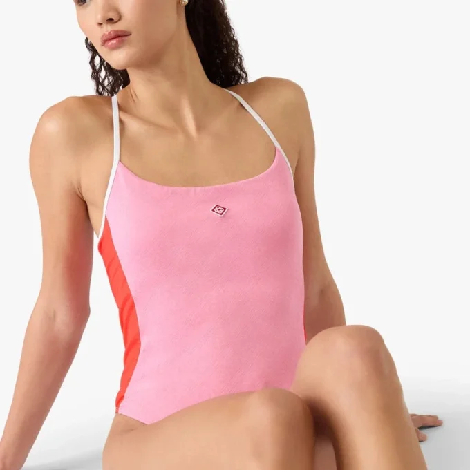 Costume da bagno Monogram rosa Costume da bagno Monogram rosa